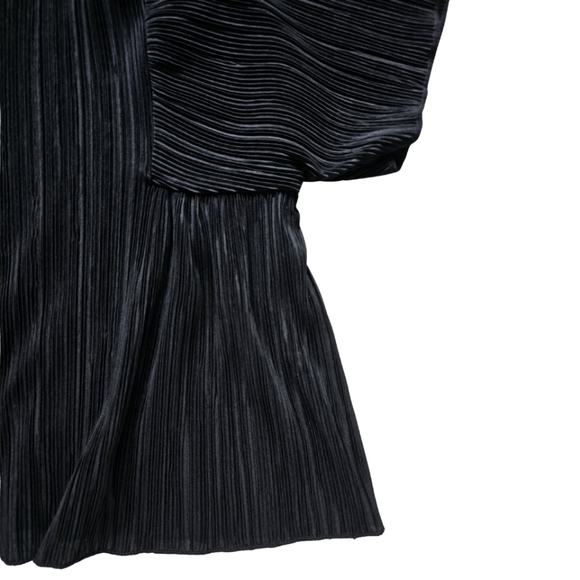 MADEWELL Micro Pleats Accordion Dolman Top A-line Black Size Medium - Picture 3 of 3